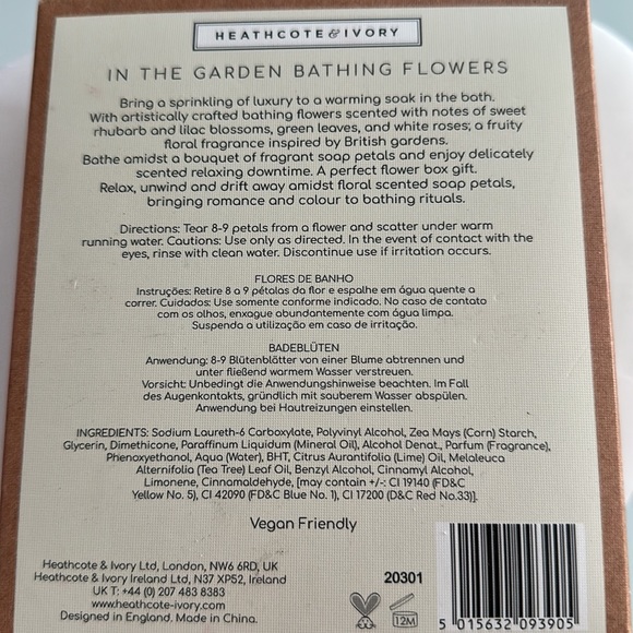 In the Garden Soap Flowers multi colors Vegan Friendly - Picture 2 of 2